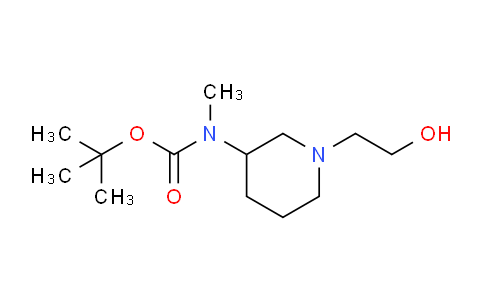 CAS No. 1353963-05-9, tert-Butyl (1-(2-hydroxyethyl)piperidin-3-yl)(methyl)carbamate