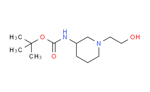 CAS No. 1353952-40-5, tert-Butyl (1-(2-hydroxyethyl)piperidin-3-yl)carbamate