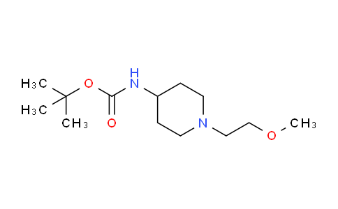 CAS No. 502639-07-8, tert-Butyl (1-(2-methoxyethyl)piperidin-4-yl)carbamate