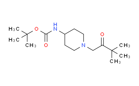 CAS No. 1286273-97-9, tert-Butyl (1-(3,3-dimethyl-2-oxobutyl)piperidin-4-yl)carbamate