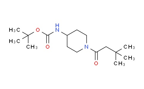 CAS No. 1286272-99-8, tert-Butyl (1-(3,3-dimethylbutanoyl)piperidin-4-yl)carbamate
