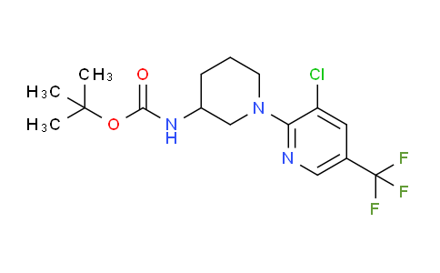 CAS No. 1333866-93-5, tert-Butyl (1-(3-chloro-5-(trifluoromethyl)pyridin-2-yl)piperidin-3-yl)carbamate