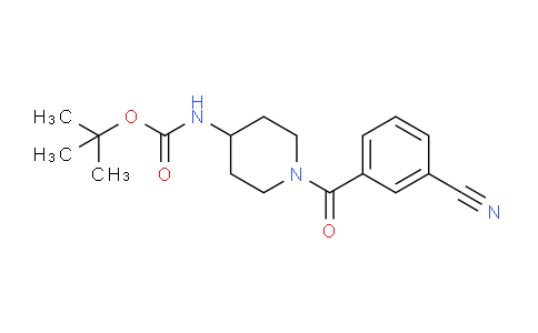 CAS No. 1286272-83-0, tert-Butyl (1-(3-cyanobenzoyl)piperidin-4-yl)carbamate