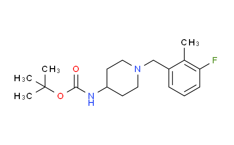 CAS No. 1286275-70-4, tert-Butyl (1-(3-fluoro-2-methylbenzyl)piperidin-4-yl)carbamate
