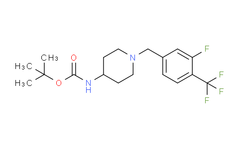 CAS No. 1286265-98-2, tert-Butyl (1-(3-fluoro-4-(trifluoromethyl)benzyl)piperidin-4-yl)carbamate