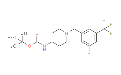 CAS No. 1286275-20-4, tert-Butyl (1-(3-fluoro-5-(trifluoromethyl)benzyl)piperidin-4-yl)carbamate
