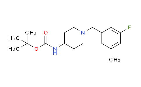 CAS No. 1286263-97-5, tert-Butyl (1-(3-fluoro-5-methylbenzyl)piperidin-4-yl)carbamate