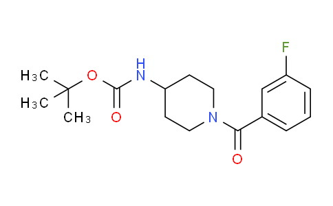 CAS No. 1286273-31-1, tert-Butyl (1-(3-fluorobenzoyl)piperidin-4-yl)carbamate