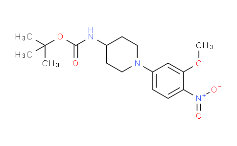 CAS No. 1356962-89-4, tert-Butyl (1-(3-methoxy-4-nitrophenyl)piperidin-4-yl)carbamate
