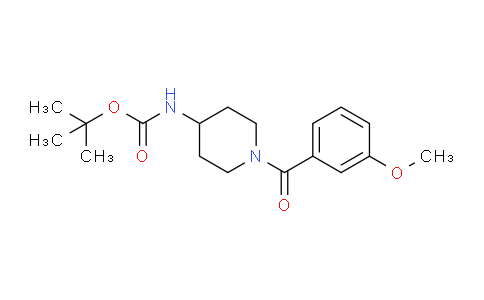 CAS No. 1286275-48-6, tert-Butyl (1-(3-methoxybenzoyl)piperidin-4-yl)carbamate