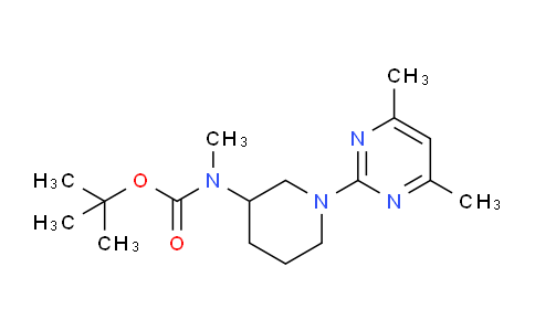 CAS No. 1261233-52-6, tert-Butyl (1-(4,6-dimethylpyrimidin-2-yl)piperidin-3-yl)(methyl)carbamate
