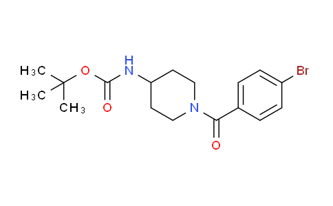 CAS No. 1286274-89-2, tert-Butyl (1-(4-bromobenzoyl)piperidin-4-yl)carbamate