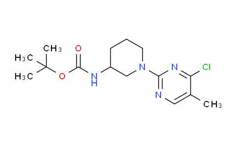CAS No. 1261231-37-1, tert-Butyl (1-(4-chloro-5-methylpyrimidin-2-yl)piperidin-3-yl)carbamate