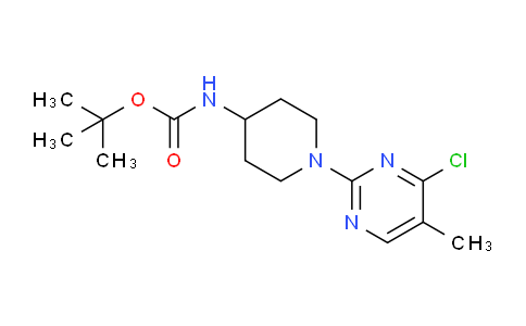 CAS No. 1261232-45-4, tert-Butyl (1-(4-chloro-5-methylpyrimidin-2-yl)piperidin-4-yl)carbamate