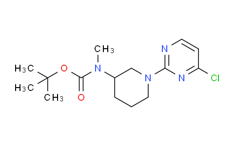CAS No. 1261234-67-6, tert-Butyl (1-(4-chloropyrimidin-2-yl)piperidin-3-yl)(methyl)carbamate