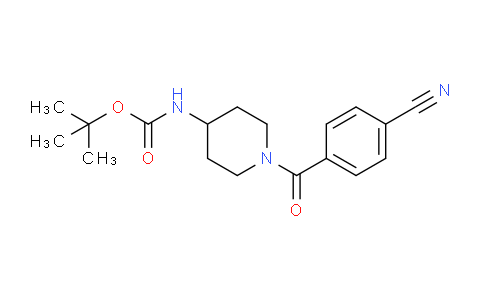 CAS No. 1286274-54-1, tert-Butyl (1-(4-cyanobenzoyl)piperidin-4-yl)carbamate