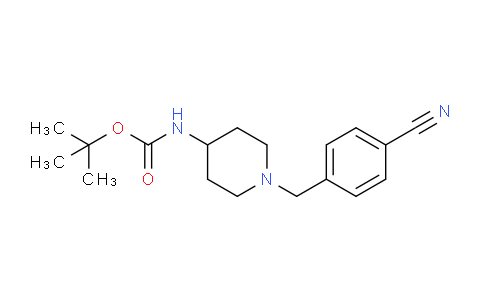 CAS No. 1223379-07-4, tert-Butyl (1-(4-cyanobenzyl)piperidin-4-yl)carbamate