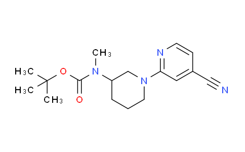 CAS No. 1261234-61-0, tert-Butyl (1-(4-cyanopyridin-2-yl)piperidin-3-yl)(methyl)carbamate