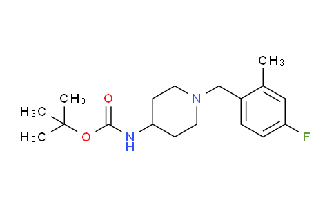 CAS No. 1286263-47-5, tert-Butyl (1-(4-fluoro-2-methylbenzyl)piperidin-4-yl)carbamate