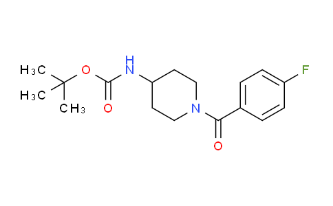 CAS No. 1286274-34-7, tert-Butyl (1-(4-fluorobenzoyl)piperidin-4-yl)carbamate