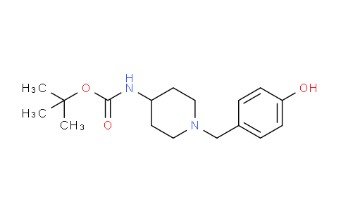 CAS No. 1286275-25-9, tert-Butyl (1-(4-hydroxybenzyl)piperidin-4-yl)carbamate