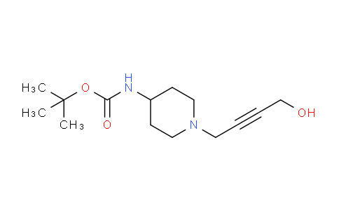 CAS No. 1416437-96-1, tert-Butyl (1-(4-hydroxybut-2-yn-1-yl)piperidin-4-yl)carbamate