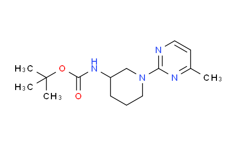 CAS No. 1261234-65-4, tert-Butyl (1-(4-methylpyrimidin-2-yl)piperidin-3-yl)carbamate