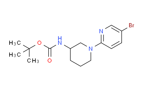 CAS No. 1417793-65-7, tert-Butyl (1-(5-bromopyridin-2-yl)piperidin-3-yl)carbamate