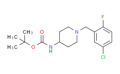 CAS No. 1286273-45-7, tert-Butyl (1-(5-chloro-2-fluorobenzyl)piperidin-4-yl)carbamate