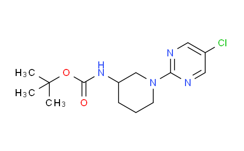 CAS No. 1261229-83-7, tert-Butyl (1-(5-chloropyrimidin-2-yl)piperidin-3-yl)carbamate