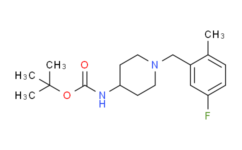 CAS No. 1286274-68-7, tert-Butyl (1-(5-fluoro-2-methylbenzyl)piperidin-4-yl)carbamate