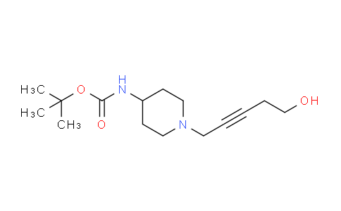 CAS No. 1416439-92-3, tert-Butyl (1-(5-hydroxypent-2-yn-1-yl)piperidin-4-yl)carbamate