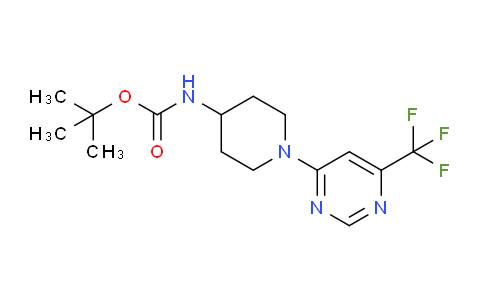 CAS No. 1329672-93-6, tert-Butyl (1-(6-(trifluoromethyl)pyrimidin-4-yl)piperidin-4-yl)carbamate