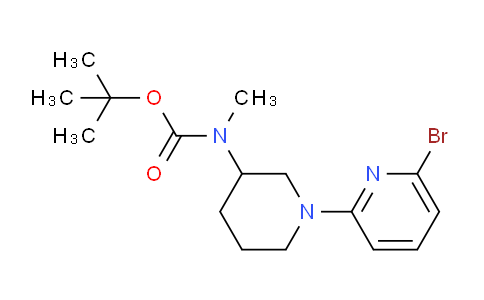 CAS No. 1289385-81-4, tert-Butyl (1-(6-bromopyridin-2-yl)piperidin-3-yl)(methyl)carbamate