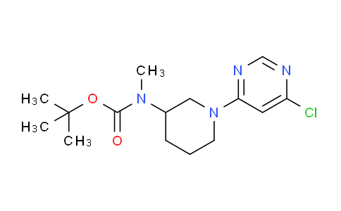 CAS No. 1261233-51-5, tert-Butyl (1-(6-chloropyrimidin-4-yl)piperidin-3-yl)(methyl)carbamate