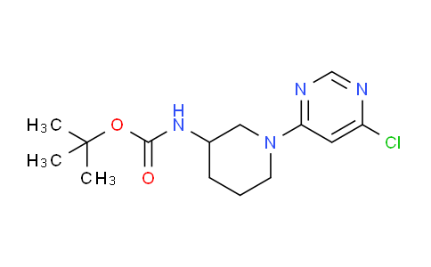 CAS No. 939986-09-1, tert-Butyl (1-(6-chloropyrimidin-4-yl)piperidin-3-yl)carbamate