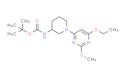 CAS No. 1353944-34-9, tert-Butyl (1-(6-ethoxy-2-(methylthio)pyrimidin-4-yl)piperidin-3-yl)carbamate