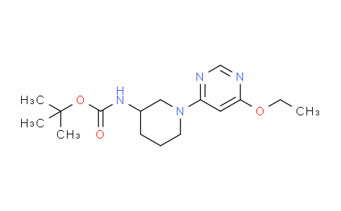 CAS No. 1353954-53-6, tert-Butyl (1-(6-ethoxypyrimidin-4-yl)piperidin-3-yl)carbamate
