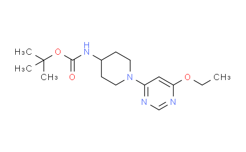 CAS No. 1353956-57-6, tert-Butyl (1-(6-ethoxypyrimidin-4-yl)piperidin-4-yl)carbamate