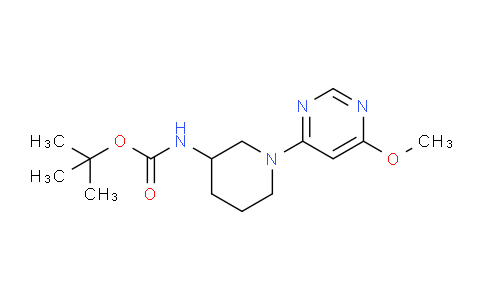 CAS No. 1389313-55-6, tert-Butyl (1-(6-methoxypyrimidin-4-yl)piperidin-3-yl)carbamate