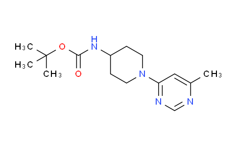 CAS No. 1329672-52-7, tert-Butyl (1-(6-methylpyrimidin-4-yl)piperidin-4-yl)carbamate