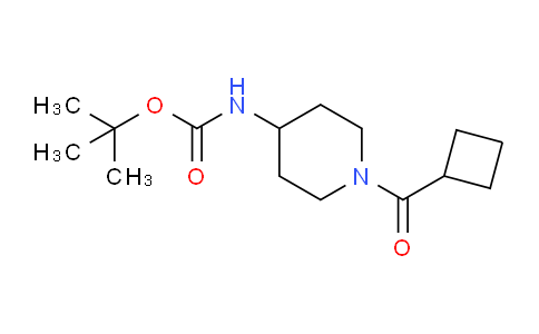 CAS No. 1286265-04-0, tert-Butyl (1-(cyclobutanecarbonyl)piperidin-4-yl)carbamate