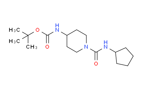 CAS No. 1286266-01-0, tert-Butyl (1-(cyclopentylcarbamoyl)piperidin-4-yl)carbamate