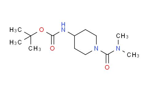 CAS No. 873537-34-9, tert-Butyl (1-(dimethylcarbamoyl)piperidin-4-yl)carbamate