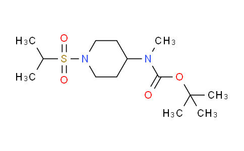CAS No. 1956340-18-3, tert-Butyl (1-(isopropylsulfonyl)piperidin-4-yl)(methyl)carbamate
