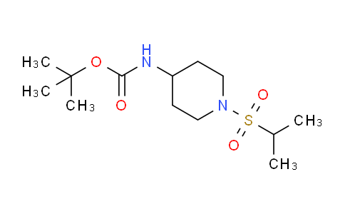 CAS No. 483366-18-3, tert-Butyl (1-(isopropylsulfonyl)piperidin-4-yl)carbamate