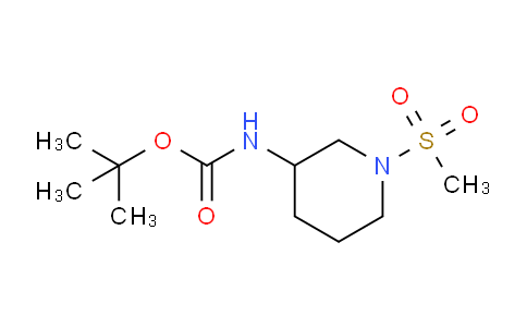 CAS No. 1262310-00-8, tert-Butyl (1-(methylsulfonyl)piperidin-3-yl)carbamate