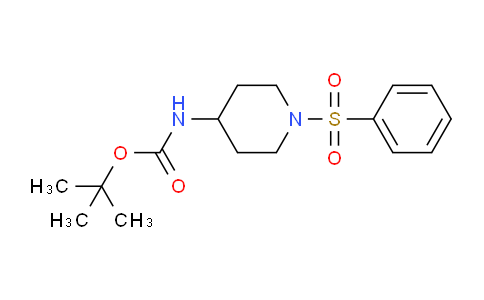 CAS No. 1211499-97-6, tert-Butyl (1-(phenylsulfonyl)piperidin-4-yl)carbamate