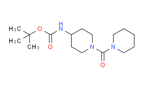 CAS No. 651056-70-1, tert-Butyl (1-(piperidine-1-carbonyl)piperidin-4-yl)carbamate