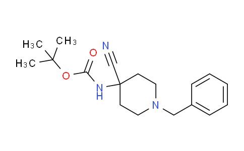 CAS No. 1823424-40-3, tert-Butyl (1-benzyl-4-cyanopiperidin-4-yl)carbamate